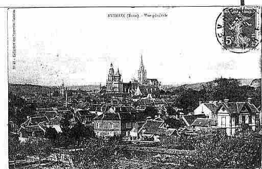 Ville de EVREUX Carte postale ancienne