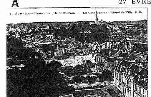 Ville de EVREUX Carte postale ancienne