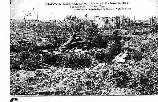Ville de FLAVYLEMARTEL Carte postale ancienne