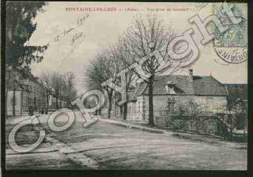 Ville de FONTAINELESGRES Carte postale ancienne