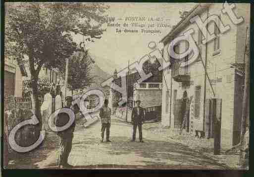 Ville de FONTAN Carte postale ancienne