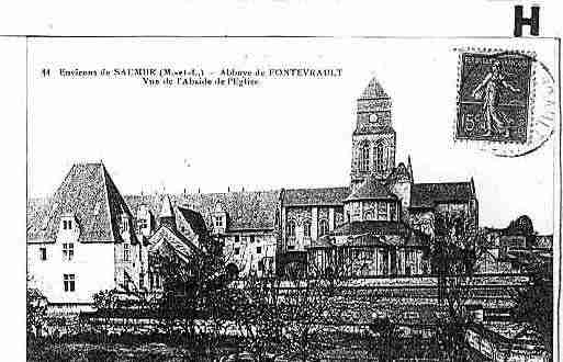 Ville de FONTEVRAUDL\'ABBAYE Carte postale ancienne