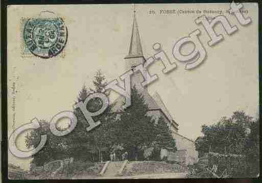 Ville de FOSSE Carte postale ancienne