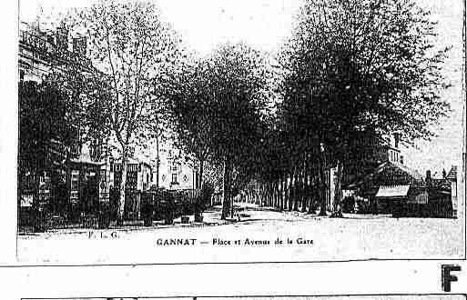 Ville de GANNAT Carte postale ancienne