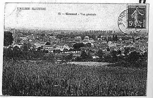 Ville de GANNAT Carte postale ancienne