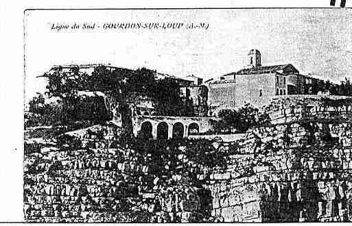 Ville de GOURDON Carte postale ancienne
