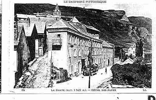 Ville de GRAVE(LA) Carte postale ancienne