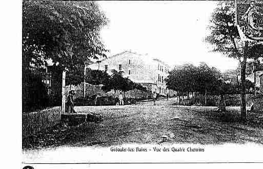 Ville de GREOUXLESBAINS Carte postale ancienne