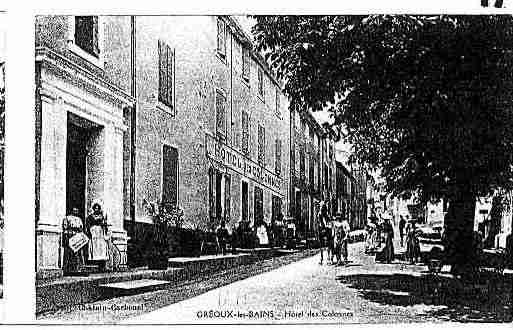 Ville de GREOUXLESBAINS Carte postale ancienne