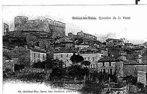 Ville de GREOUXLESBAINS Carte postale ancienne Ville de GREOUXLESBAINS Carte postale ancienne