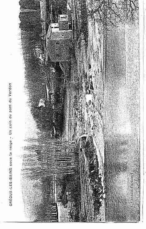 Ville de GREOUXLESBAINS Carte postale ancienne Ville de GREOUXLESBAINS Carte postale ancienne