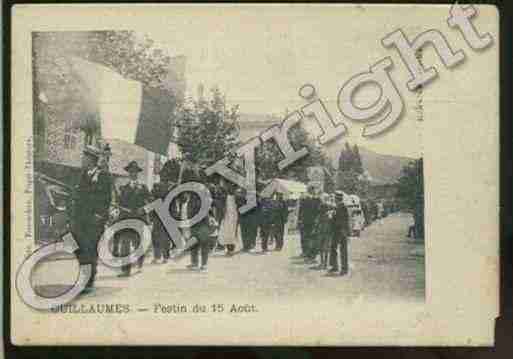 Ville de GUILLAUMES Carte postale ancienne