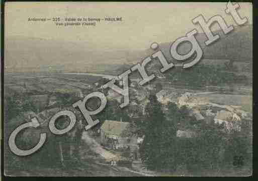 Ville de HAULME Carte postale ancienne