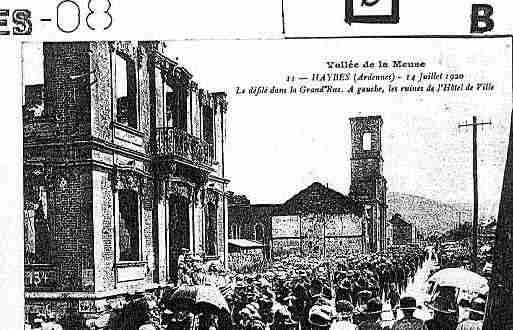 Ville de HAYBES Carte postale ancienne