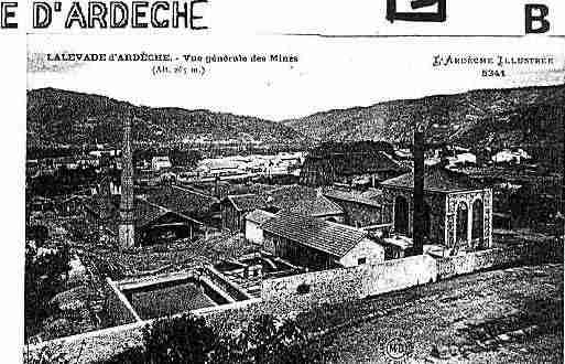 Ville de LALEVADED\'ARDECHE Carte postale ancienne