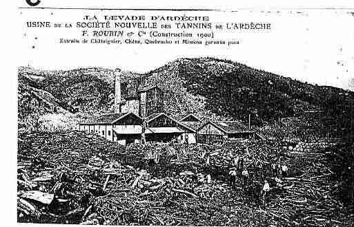 Ville de LALEVADED\'ARDECHE Carte postale ancienne