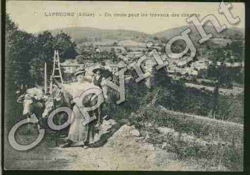 Ville de LAPRUGNE Carte postale ancienne