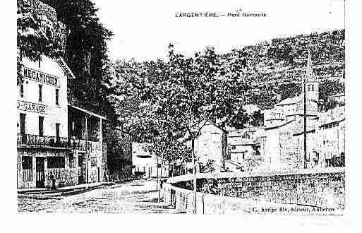 Ville de LARGENTIERE Carte postale ancienne