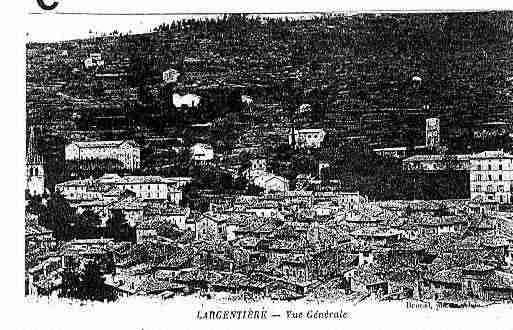 Ville de LARGENTIERE Carte postale ancienne