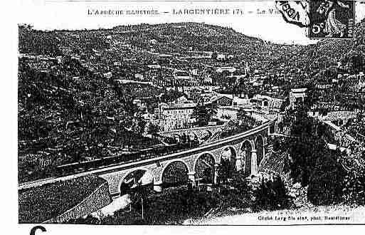 Ville de LARGENTIERE Carte postale ancienne