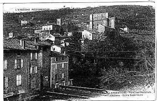 Ville de LARGENTIERE Carte postale ancienne