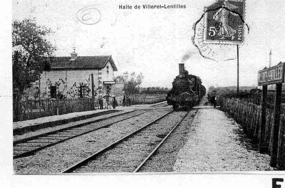 Ville de LENTILLES Carte postale ancienne