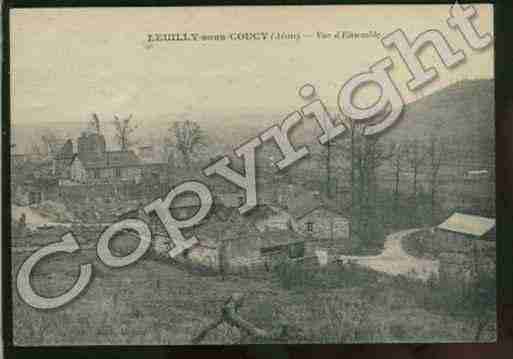 Ville de LEUILLYSOUSCOUCY Carte postale ancienne