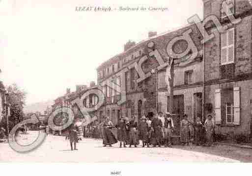 Ville de LEZATSURLEZE Carte postale ancienne