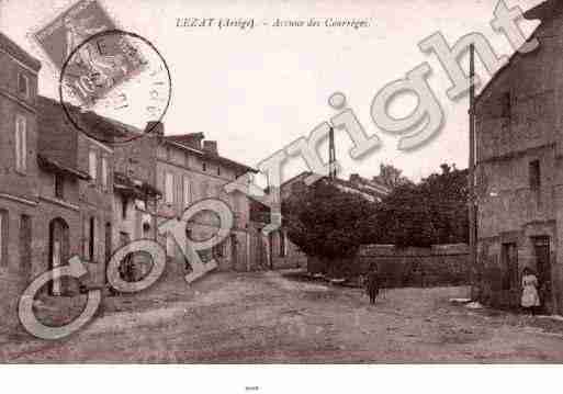 Ville de LEZATSURLEZE Carte postale ancienne