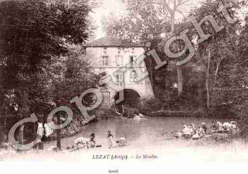 Ville de LEZATSURLEZE Carte postale ancienne