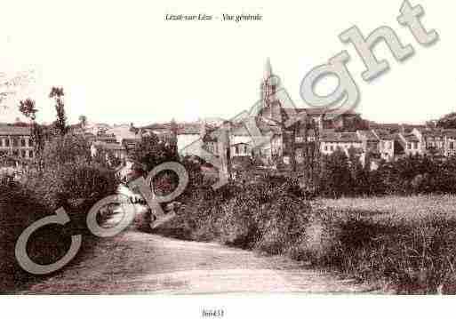 Ville de LEZATSURLEZE Carte postale ancienne