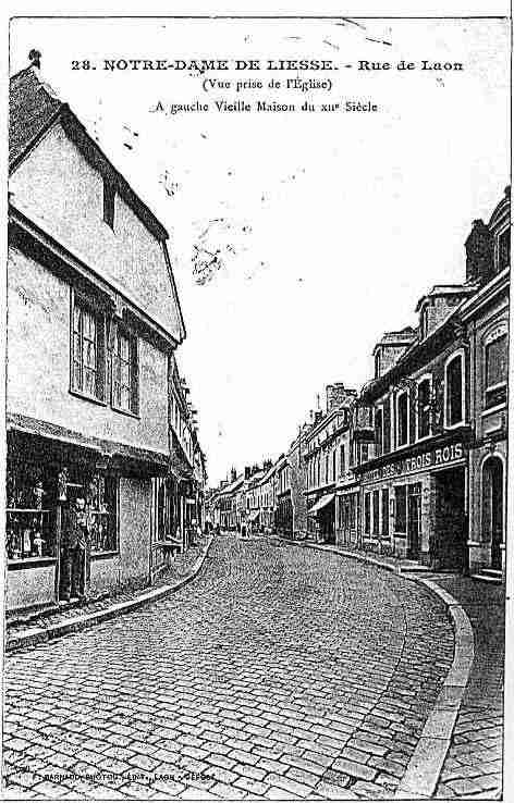 Ville de LIESSE Carte postale ancienne