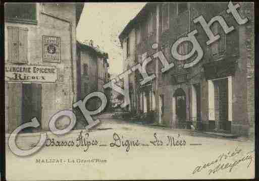 Ville de MALIJAI Carte postale ancienne