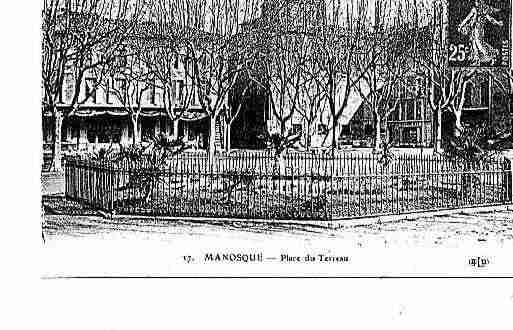 Ville de MANOSQUE Carte postale ancienne