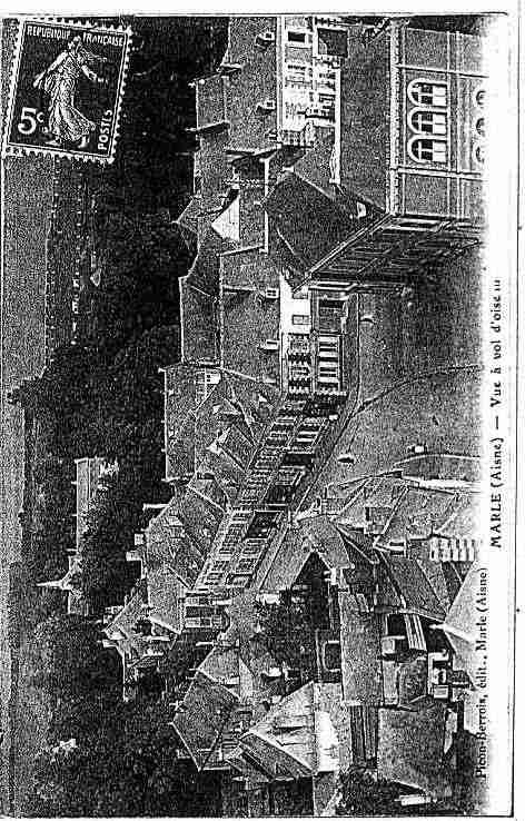 Ville de MARLE Carte postale ancienne
