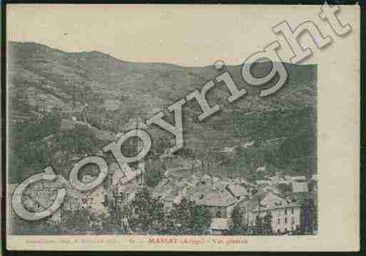 Ville de MASSAT Carte postale ancienne