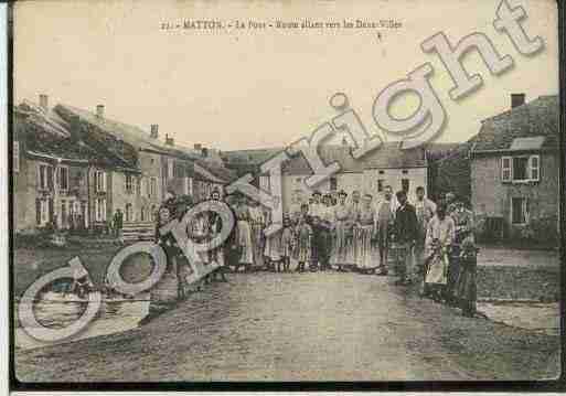 Ville de MATTONETCLEMENCY Carte postale ancienne