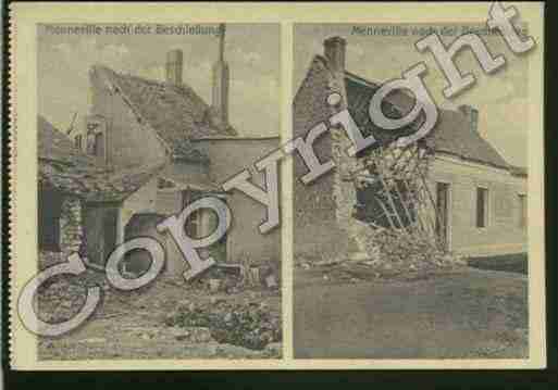 Ville de MENNEVILLE Carte postale ancienne