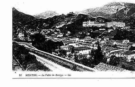 Ville de MENTON Carte postale ancienne