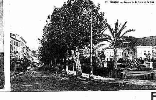 Ville de MENTON Carte postale ancienne