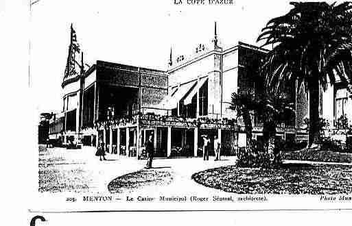 Ville de MENTON Carte postale ancienne
