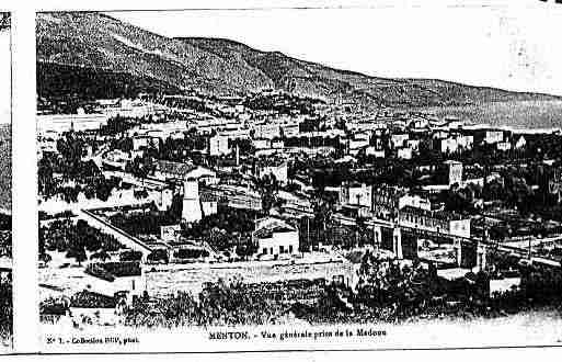 Ville de MENTON Carte postale ancienne