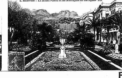 Ville de MENTON Carte postale ancienne
