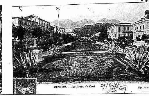 Ville de MENTON Carte postale ancienne