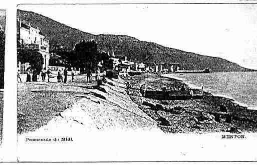 Ville de MENTON Carte postale ancienne