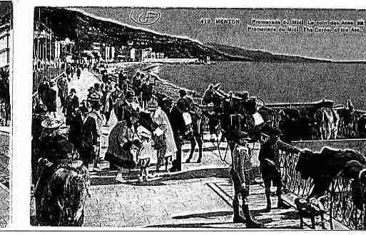 Ville de MENTON Carte postale ancienne