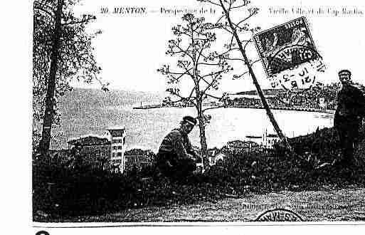 Ville de MENTON Carte postale ancienne
