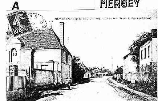 Ville de MERGEY Carte postale ancienne