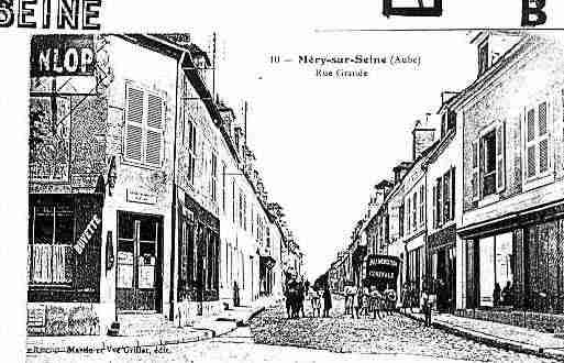 Ville de MERYSURSEINE Carte postale ancienne