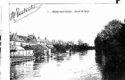 Ville de MERYSURSEINE Carte postale ancienne